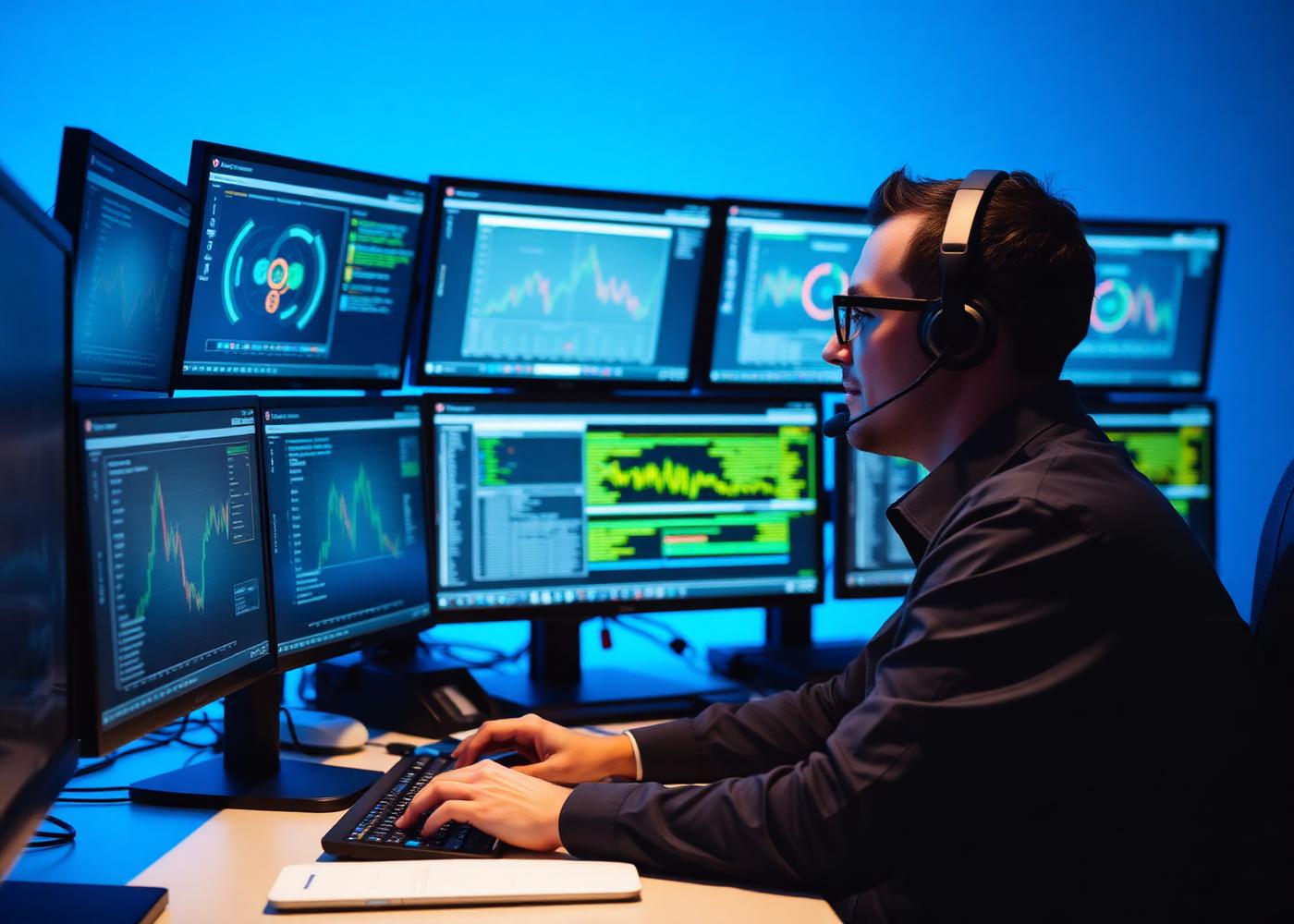 Managed IT operations desk monitoring systems